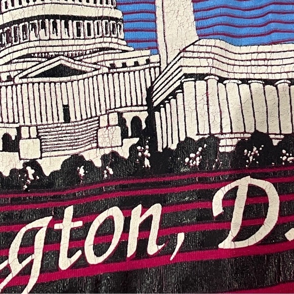 Vintage Single Stitch Washington DC Travel Tourism Vacation Tshirt - Picture 3 of 5